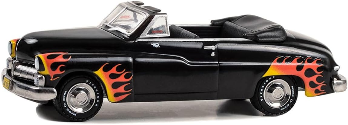 Greenlight Collectibles 62010-B Hollywood Series - 1:64 Scale Diecast Model - Grease Greased Lightnin' 1949 Mercury Convertible