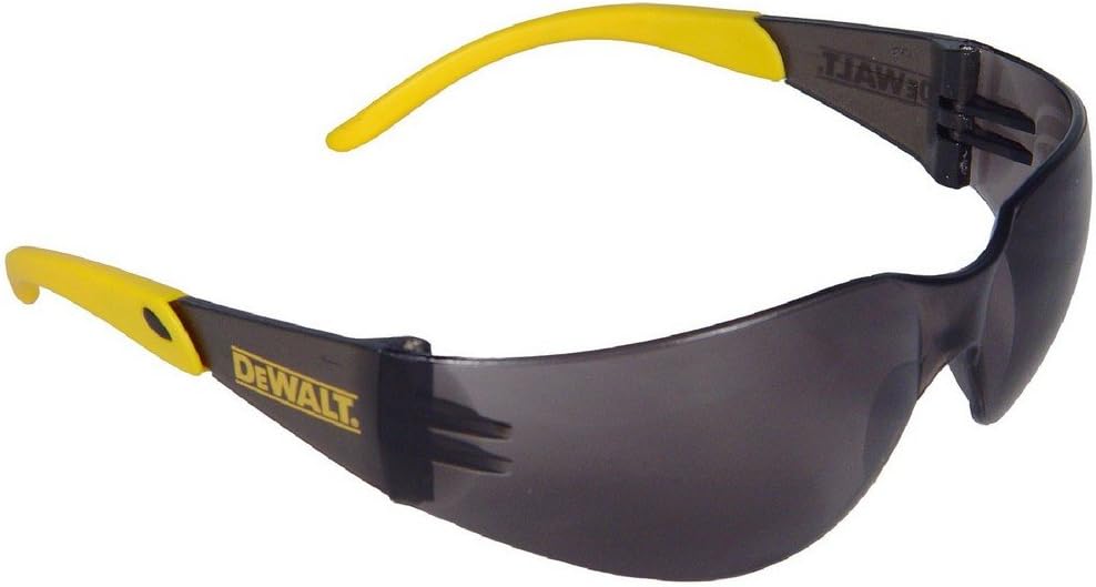 DEWALT DPG54-1C Protector™ Protective Eyewear – ANSI Z87.1+ Impact Rated – Lightweight Universal-Fit Frame – Flexible Rubber Temples – Clear Lens – 1 Pair