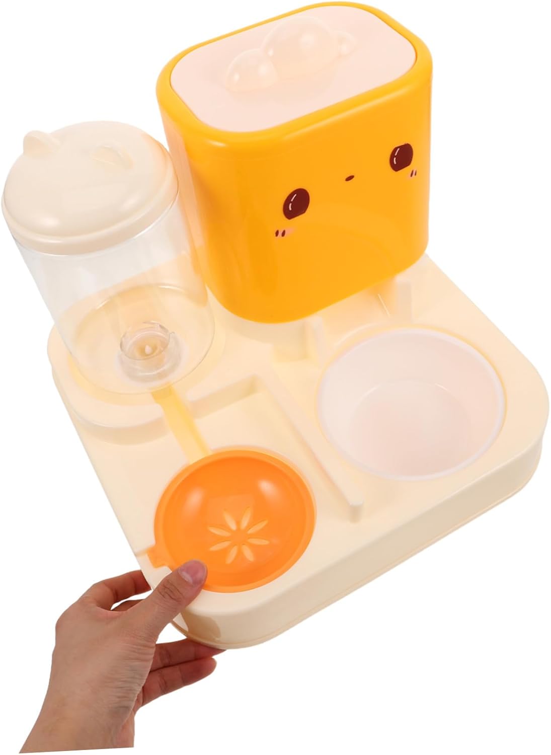Milisten Cat and Dog Water Feeder Double Bowl Feeder Water Fountain for Indoor Pet Feeding