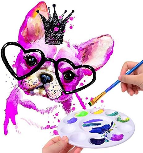 Hulameda Paint Tray Palettes, Plastic Paint Pallets for Kids or Students to Paints on School Project or Art Class-12pcs