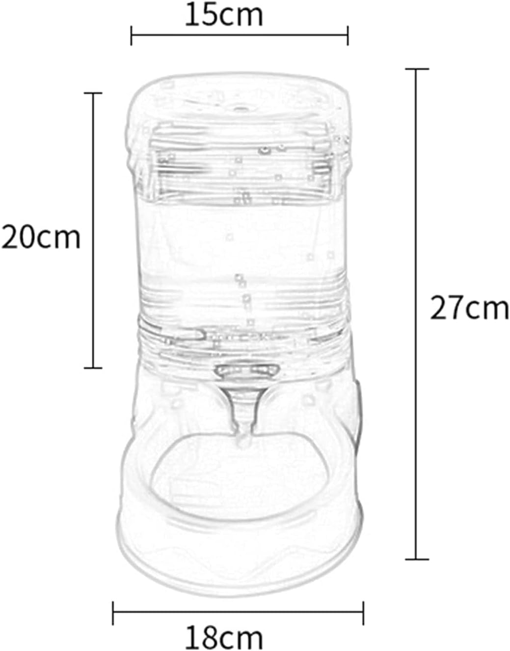 3.5L Pet Cat Automatic Feeders Large Capacity Cat Water Fountain Plastic Dog Water Bottle Feeding Bowls Water Dispenser for Cats cat Fountain (Size : Feeders) (Water dispensers)