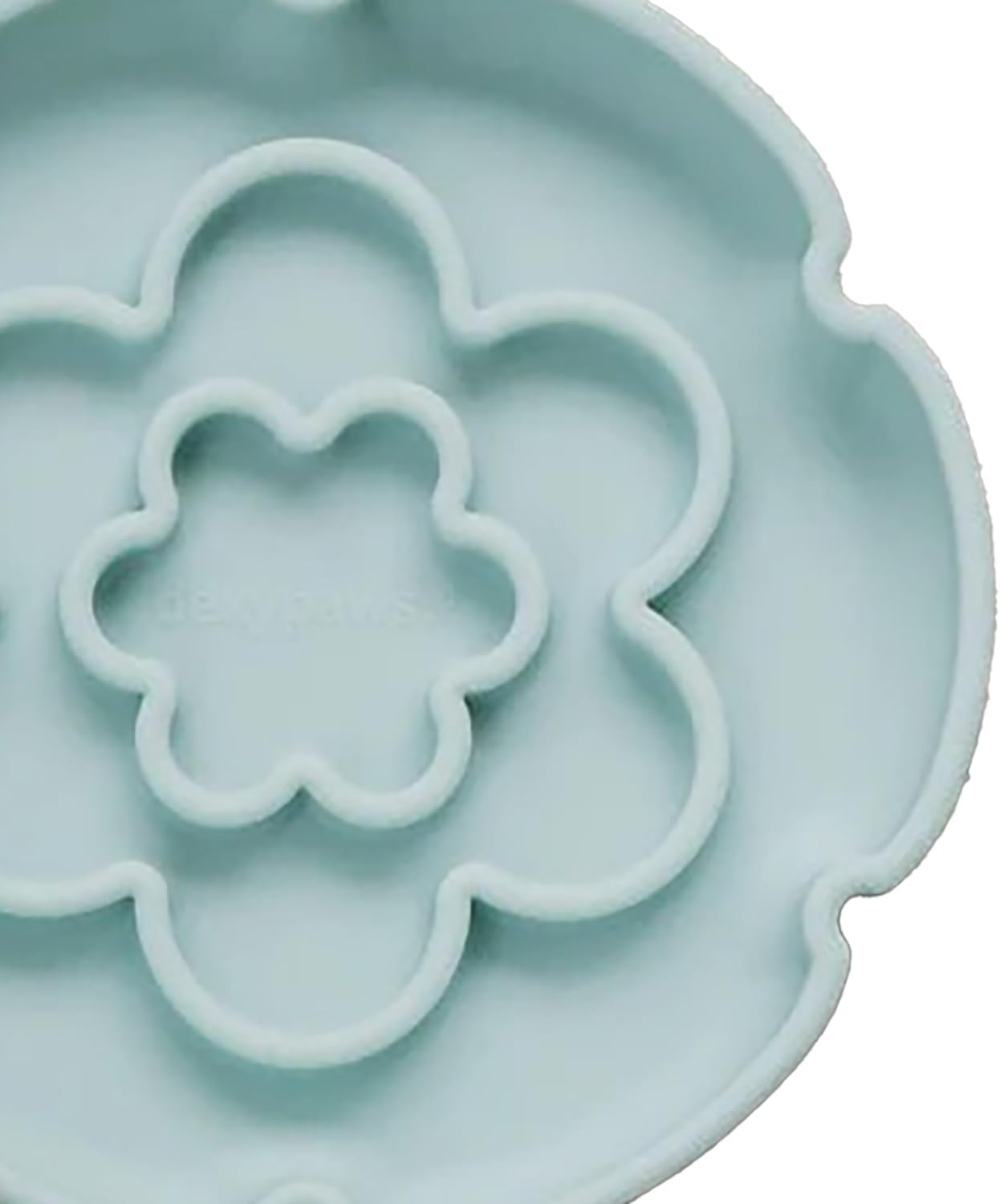 Flower Elevated Slow Feeder - Sage Green - 7.75oz Capacity, Silicone Cat Dish w/Removable Ceramic Stand, Pet Meal Feeding, Water & Food