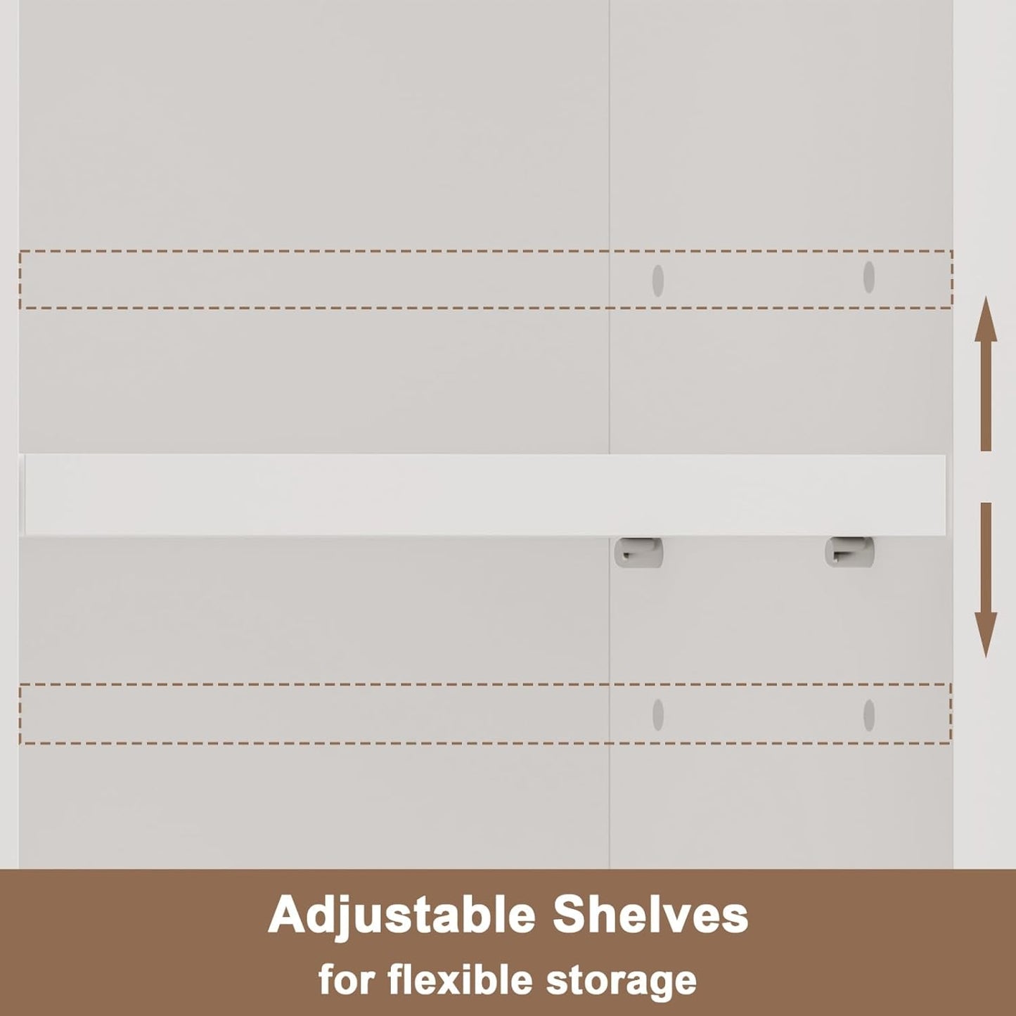 ChooChoo Narrow Bathroom Storage Cabinet with Adjustable Shelves, Tall Storage Cabinet with 2 Doors and 1 Drawer, Freestanding Cupboard for Small Spaces, White