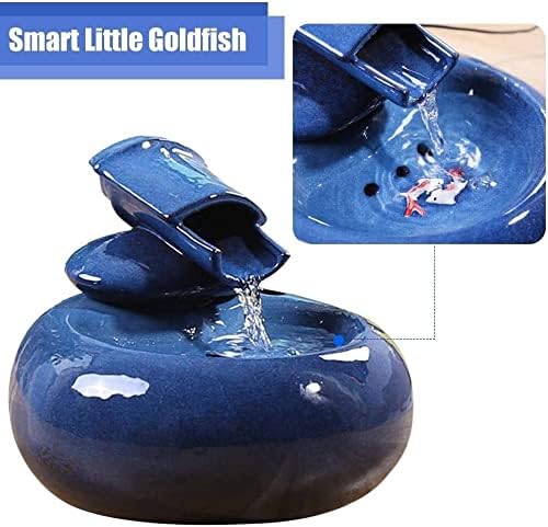 Fountain Cat Fountains Drinking,Pet Water Dispenser,Automatic Water Bowl for Pets,Water Fountain for Cats,Dogs,Birds,Small Animals Pet Water Dispenser (Color : Blue)