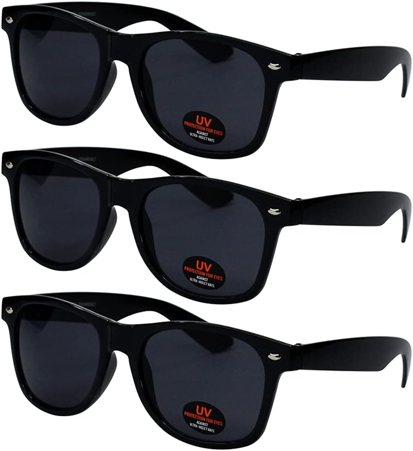 USA Merchant | Sunglasses for Men, Women & Kids 3 Pack of Tinted Lenses with UVA & UVB Protection