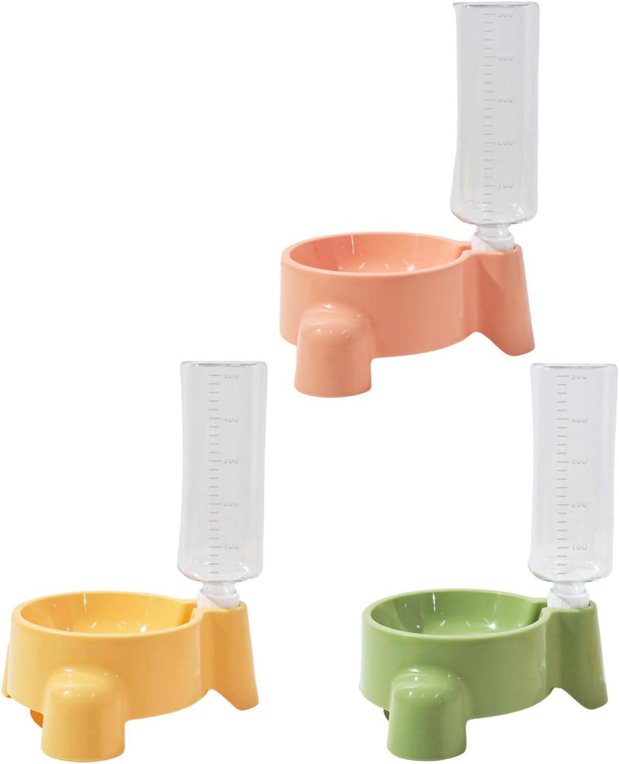 Dog Feeding Station Leak Water Fountains Detachable Bottle Anti Slip Base Design Bowl with and Food Detachable Food and Bowl