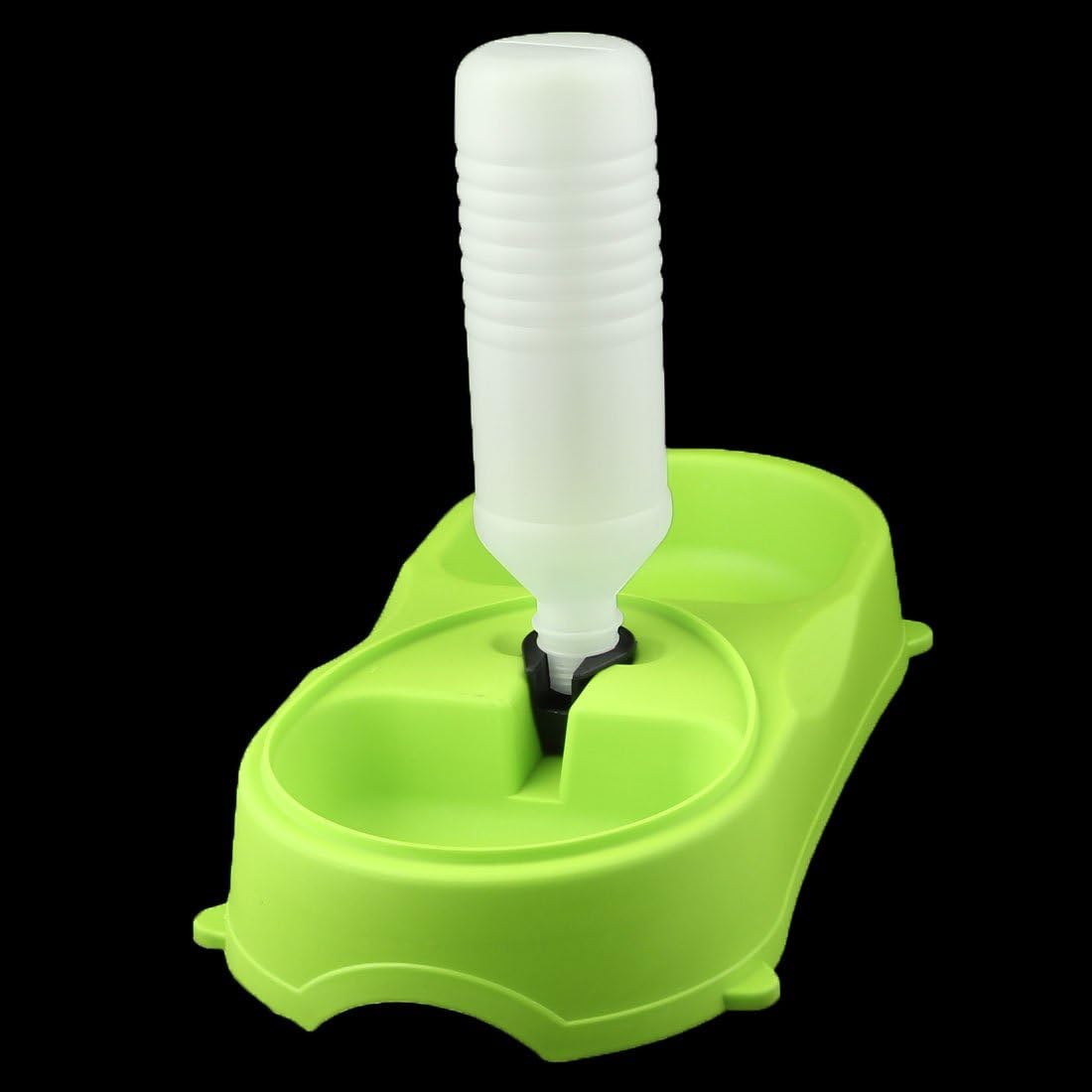 Plastic Puppy Dog Cat Pet Water Drinking Fountain Food Feeder Bowl Green (id: d9a 221 229 6ee 9eb
