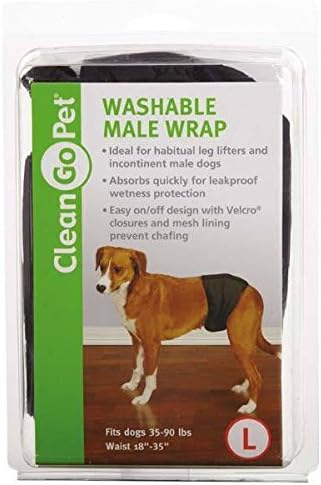 Reuseable and Washable Male Wraps - Protection for Male Dog - Dogs Garments !(Large)