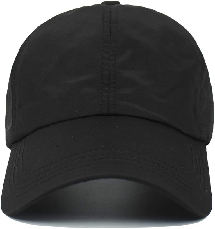 HGGE Womens Criss Cross Ponytail Baseball Cap Adjustable High Messy Bun Ponycap Quick Drying Hat