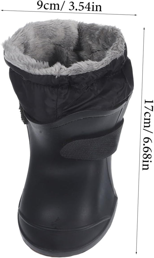Waterproof Pet Rain Boots Non-Slip Silicone Dog Rain Shoes Black XXL Outdoor Paw Protectors for Large Medium Small Dogs