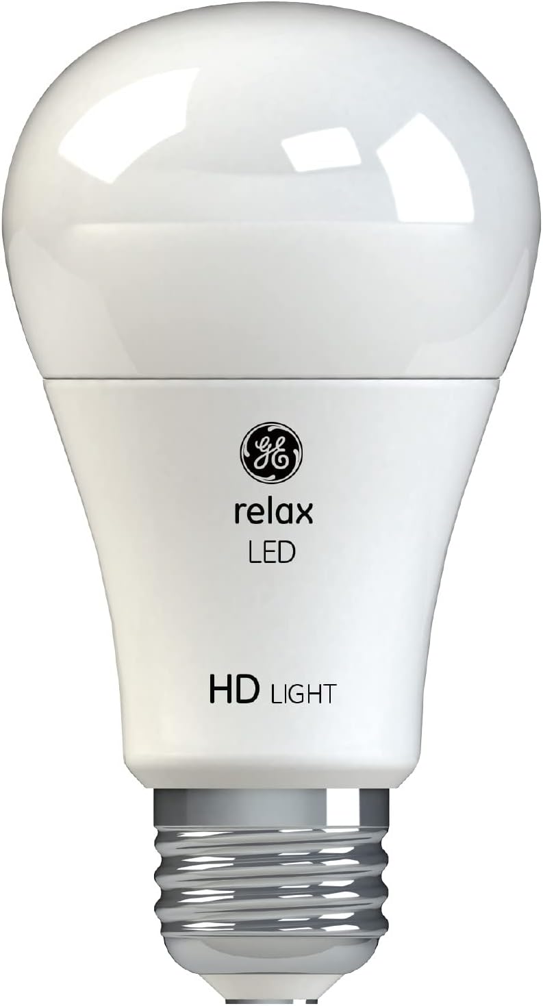 GE Relax LED Light Bulbs, 40 Watt, Soft White, A19 (4 Pack)