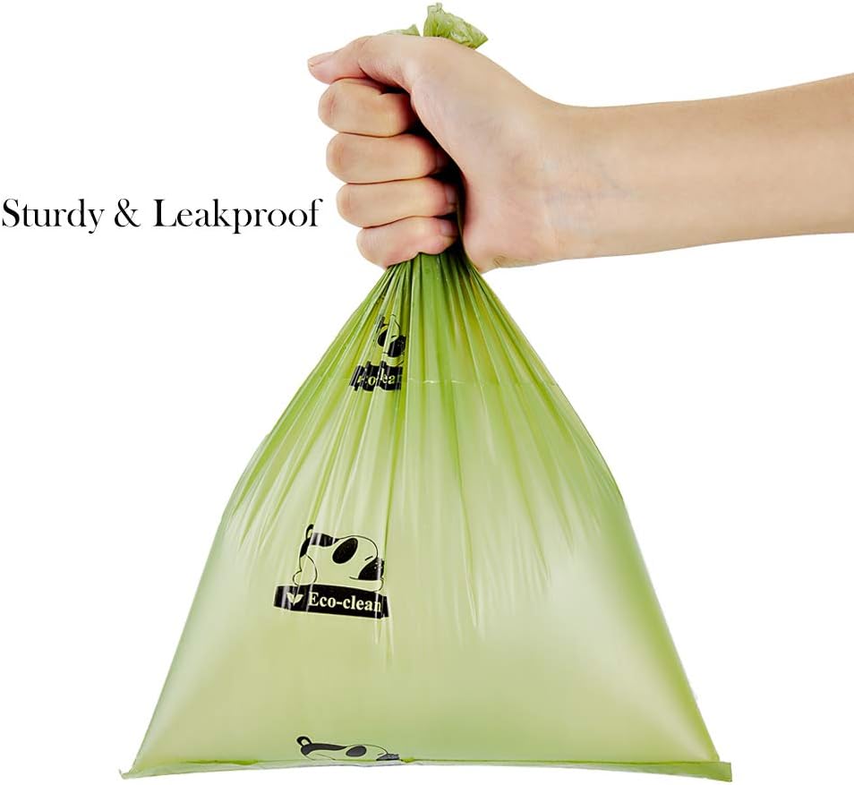 ECO-CLEAN Poop Bags Biodegradable, 16 Rolls/240 Bags, Dog Waste Bags, Unscented, Leak-Proof, Easy Tear- Off