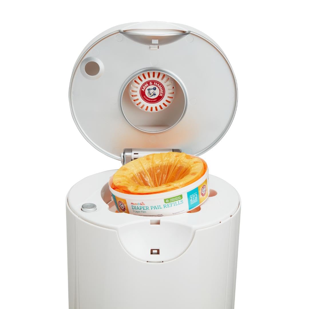 Munchkin® Arm & Hammer Diaper Pail Refill Rings, Holds up to 544 Newborn Diapers, 2 Pack