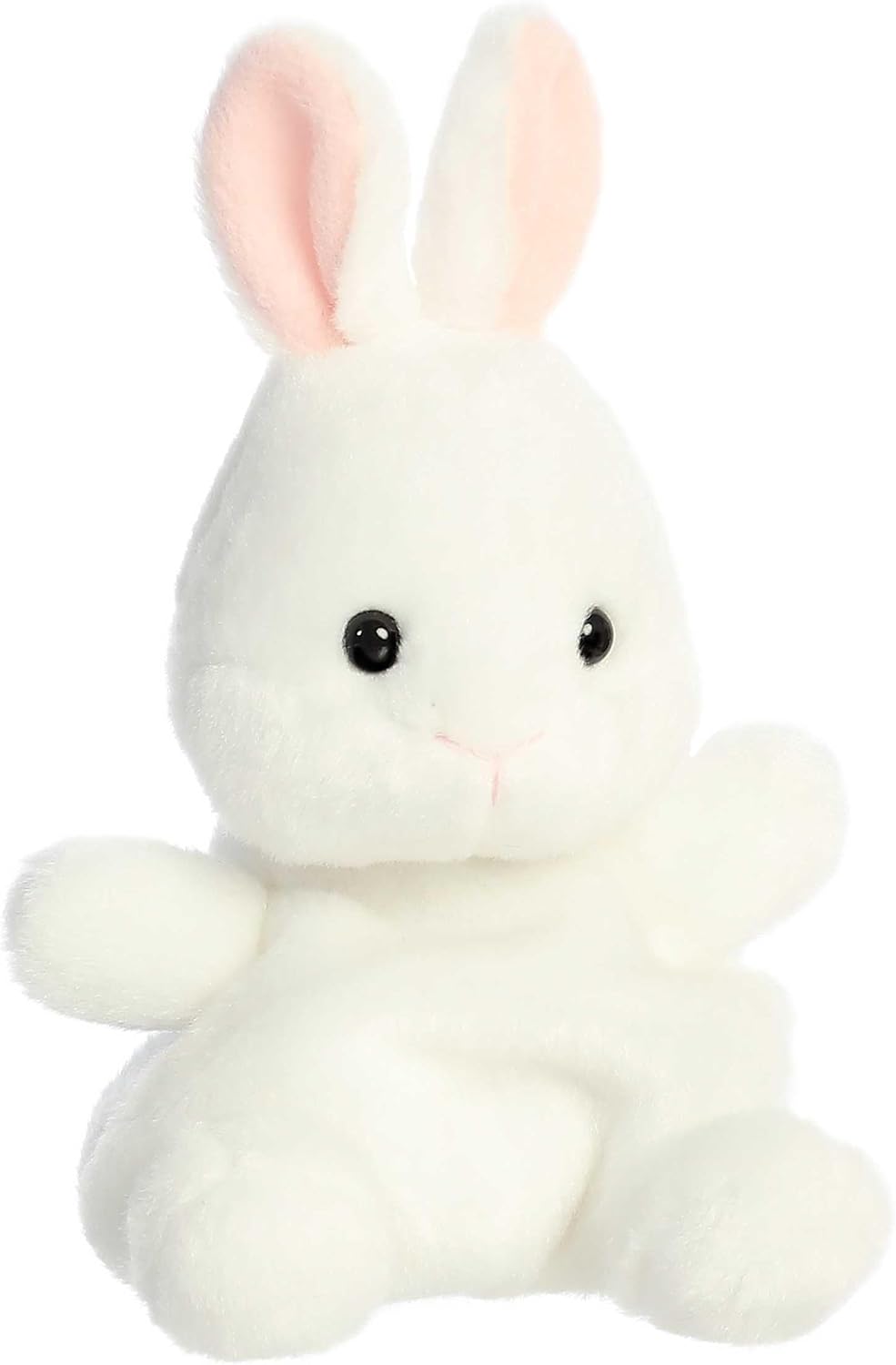 Aurora® Adorable Palm Pals™ Cottontail Bunny Stuffed Animal - Fun Collectible Plush for Kids and Adult Collectors - Perfect for Decorating Rooms and Birthday Gifts - White 4.5 Inches