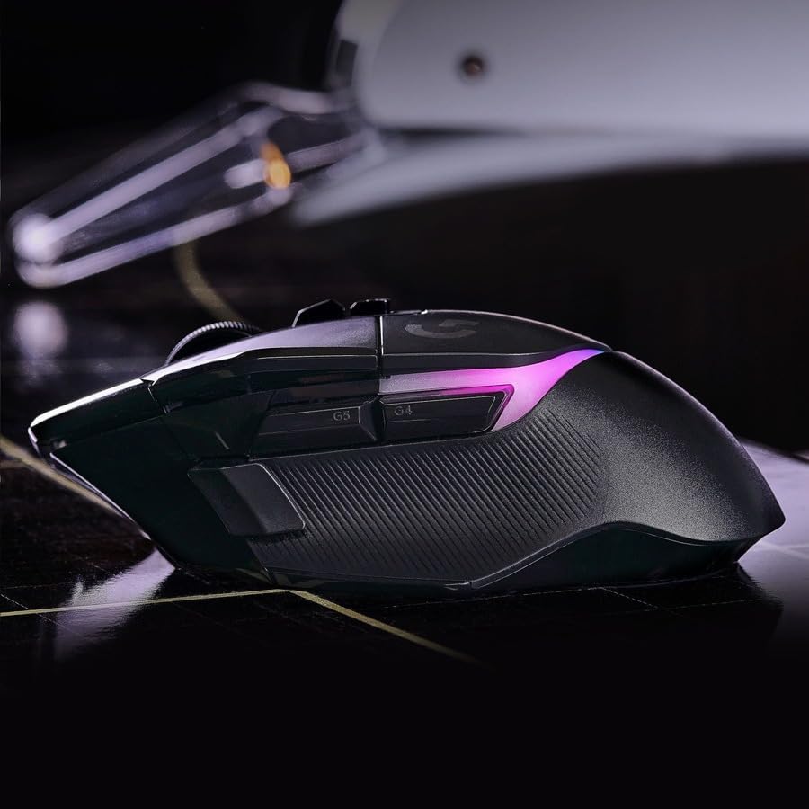 Logitech G502 X Plus Wireless Gaming Mouse: Optical Switches, LIGHTSYNC RGB, 13 Buttons, Infinite Scroll Toggle, <130 hr Battery Life, USB-C, PowerPlay Wireless Charging Capable, for PC/MacOS - Black