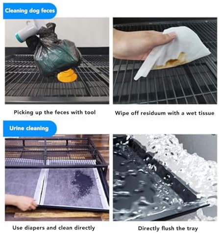 Dog Potty Training Tray with Detachable Drawer, Washable Puppy Pee Pad Holder, 20.5x14.2x3.1 Inches, Medium Size