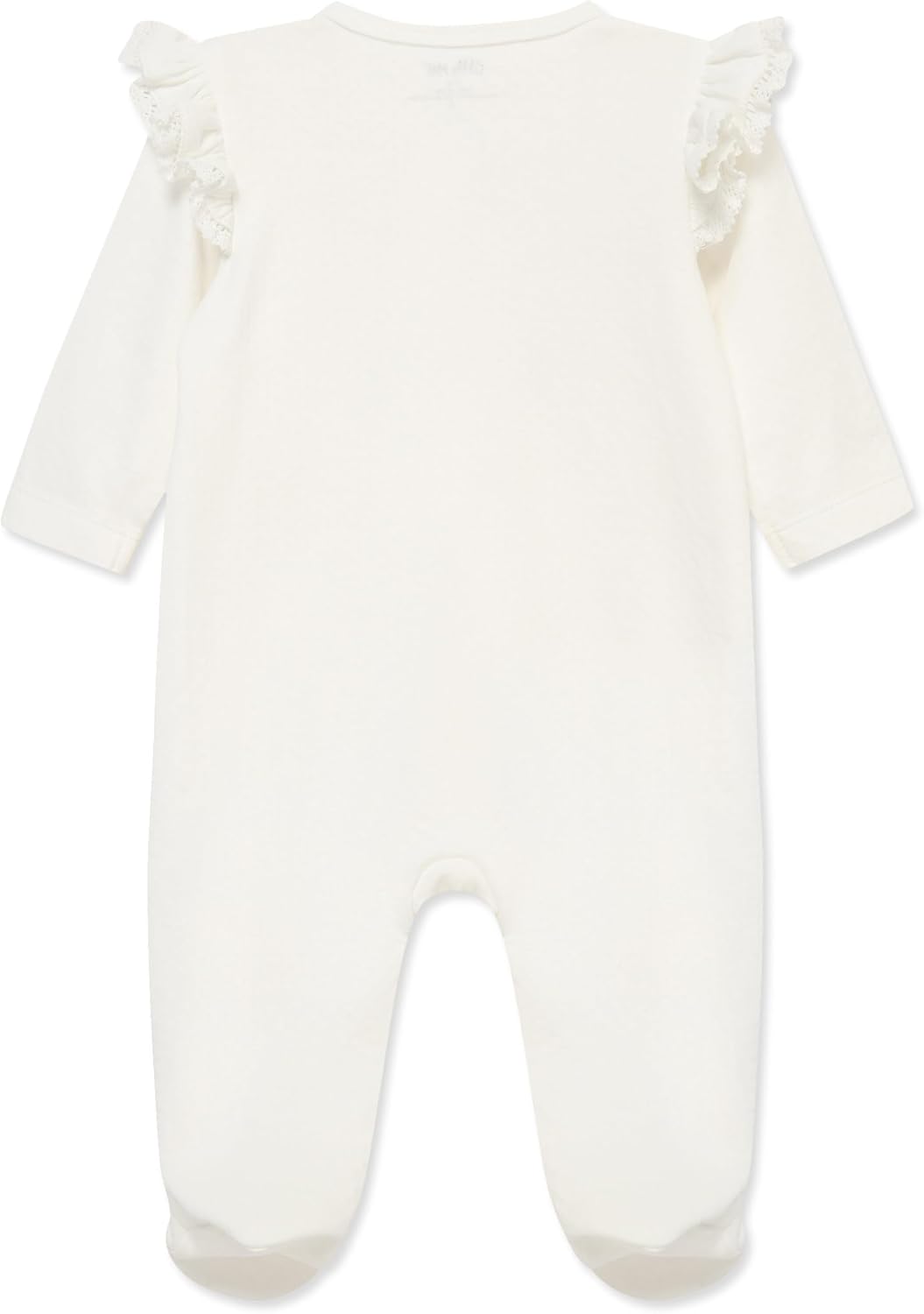 Little Me Clothes for Baby Girls' 100% Cotton Scratch-Free Tag Footie Sleeper, Preemie to 9 Months
