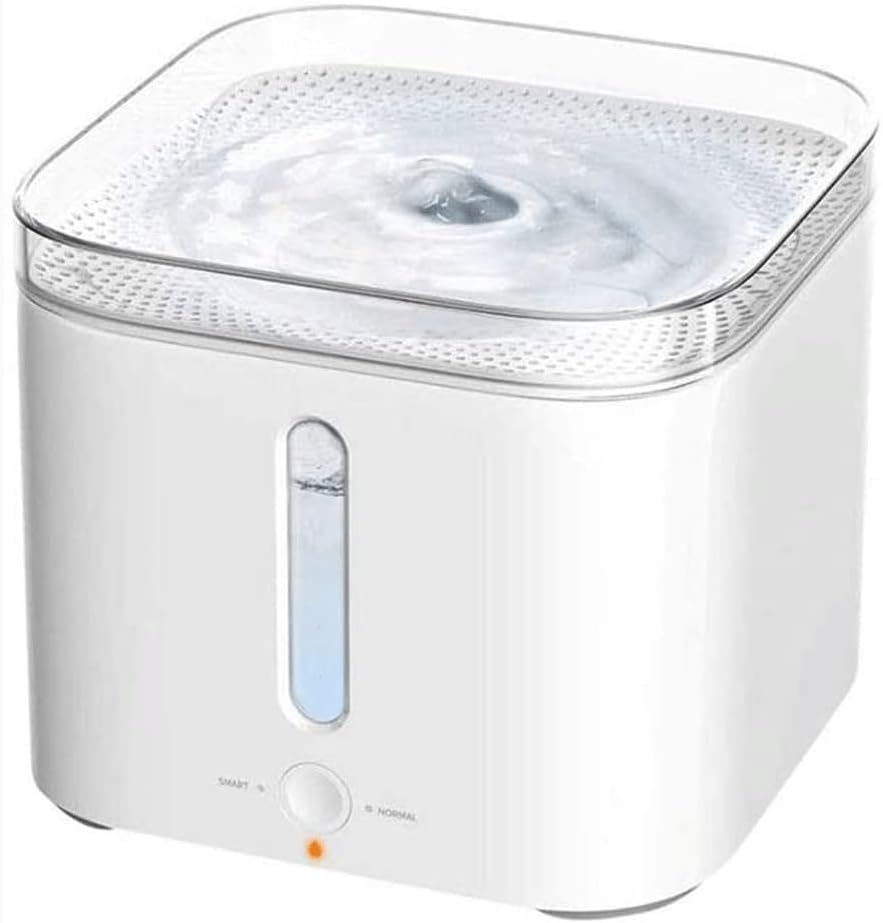 Cat Water Fountain 2L Automatic Pet Water Fountain with Auto Shut-Off Pump Water Level Window Ultra-Quiet for Cats Dogs Automatic Cat Water Dispenser