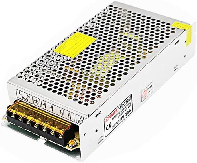 5V 30A Power Supply,150W Universal Regulated Switching Power Converter Adapter Transformer for LED Strip Light,Probe Signal Lamp,CCTV, Radio, Computer Project