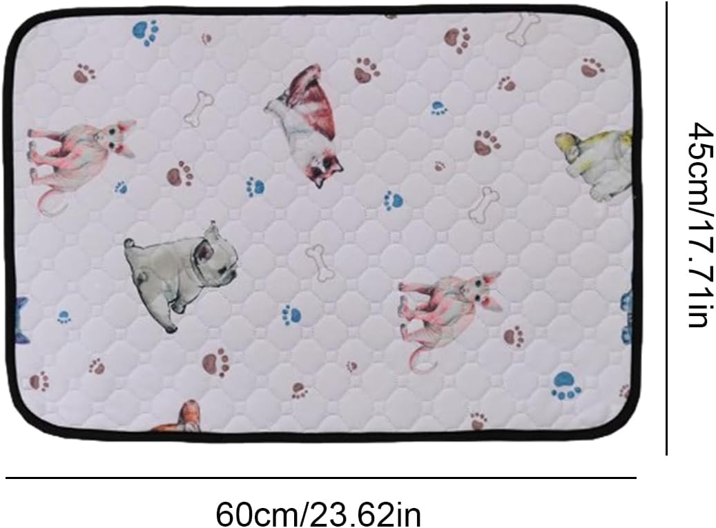 Washable Dog Pee Mats - Washable Non-Slip Mat - Reusable Dog Pad | Home Cage Floor Travel Puppy Cat Older Medium Large Breeds
