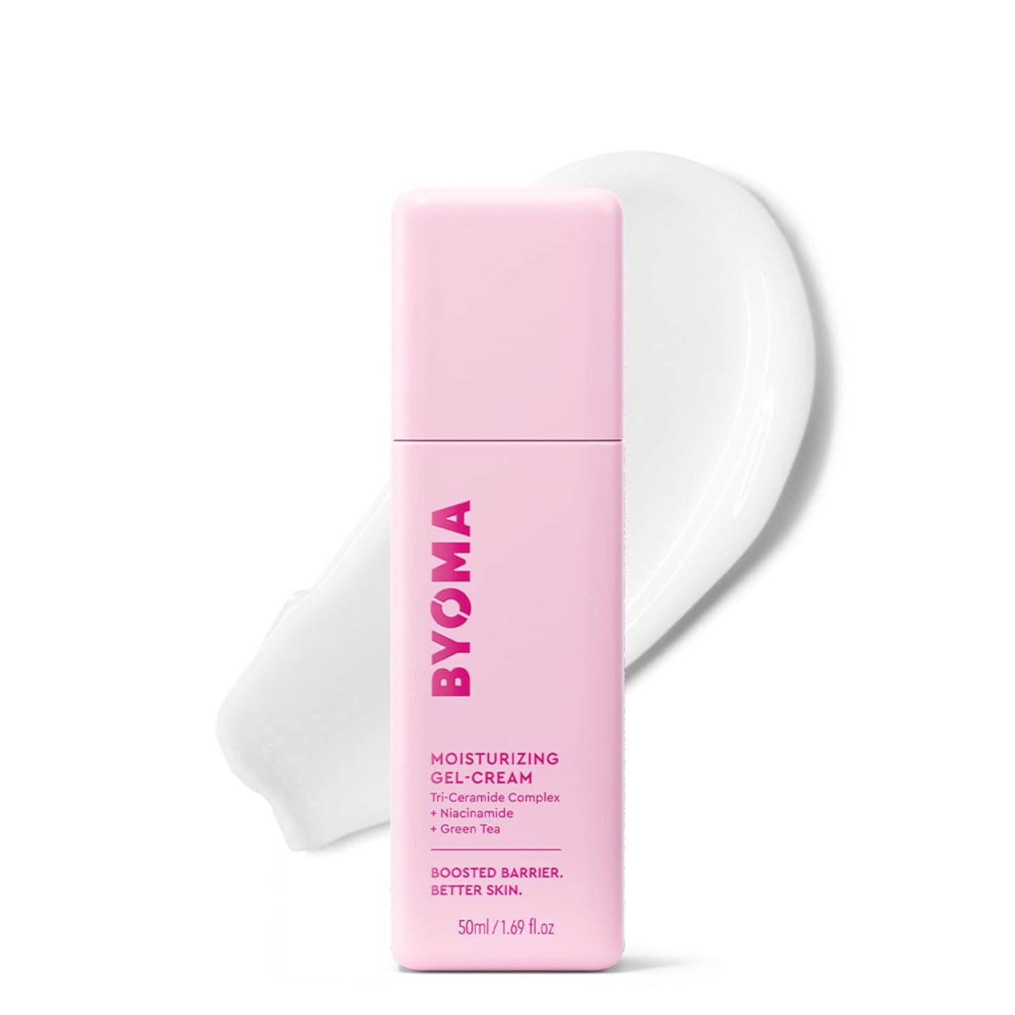 BYOMA Moisturizing Gel Cream - Barrier Repair Cream/Gel Face Lotion with Niacinamide and Green Tea - Ceramide Face Moisturizer for Dry Skin - Alcohol Free, Oil Free Face Moisturizer - 1.69 fl. oz