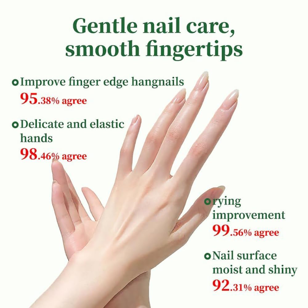 beambalm nail hardener - Hyaluronic Acid Gentle & Effective Natural Nail Repair Solution, Repairs Cracked Cuticles, Anti-fracture natural luster, Nail hardener Calcium, Fast Absorbing