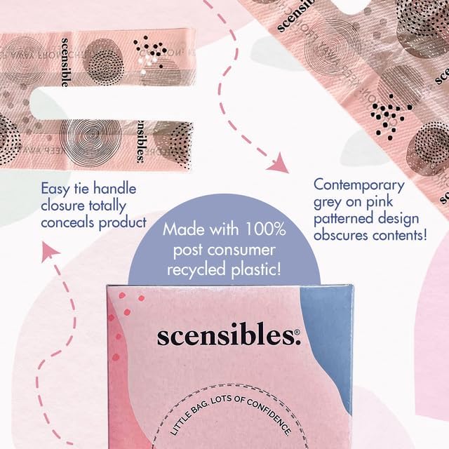 Personal Care Disposal Bags (50 Count) - For Tampons, Pads, Liners, Condoms & More - Discreet, Hygienic & Odor-Reducing Disposal Solution