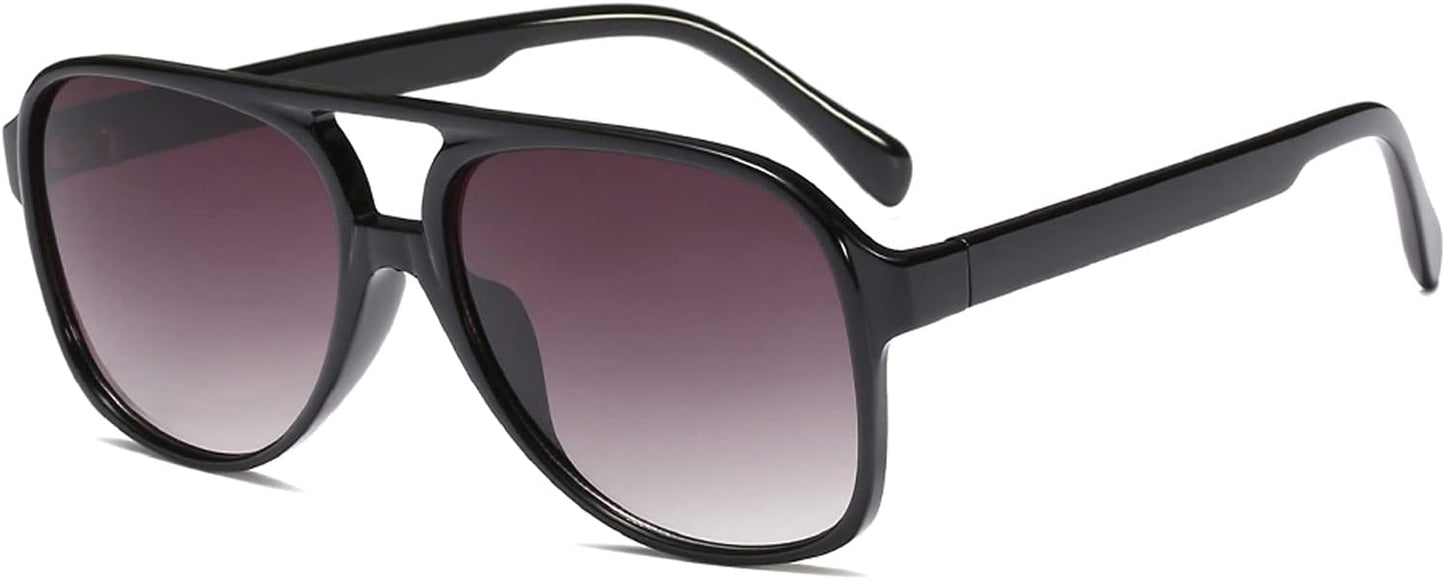 YDAOWKN Retro Aviator Sunglasses for Women Mens Large Frame Classic Vintage 70s Sun Glasses Aviators