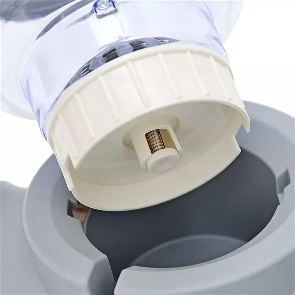 Dog Bowl Automatic Feeder 1.8 liters Double Fountain Drinking Water Purifier pet Products Food Container Tray Accessories (Color : Gray, Size : One Size) (Blue One size)