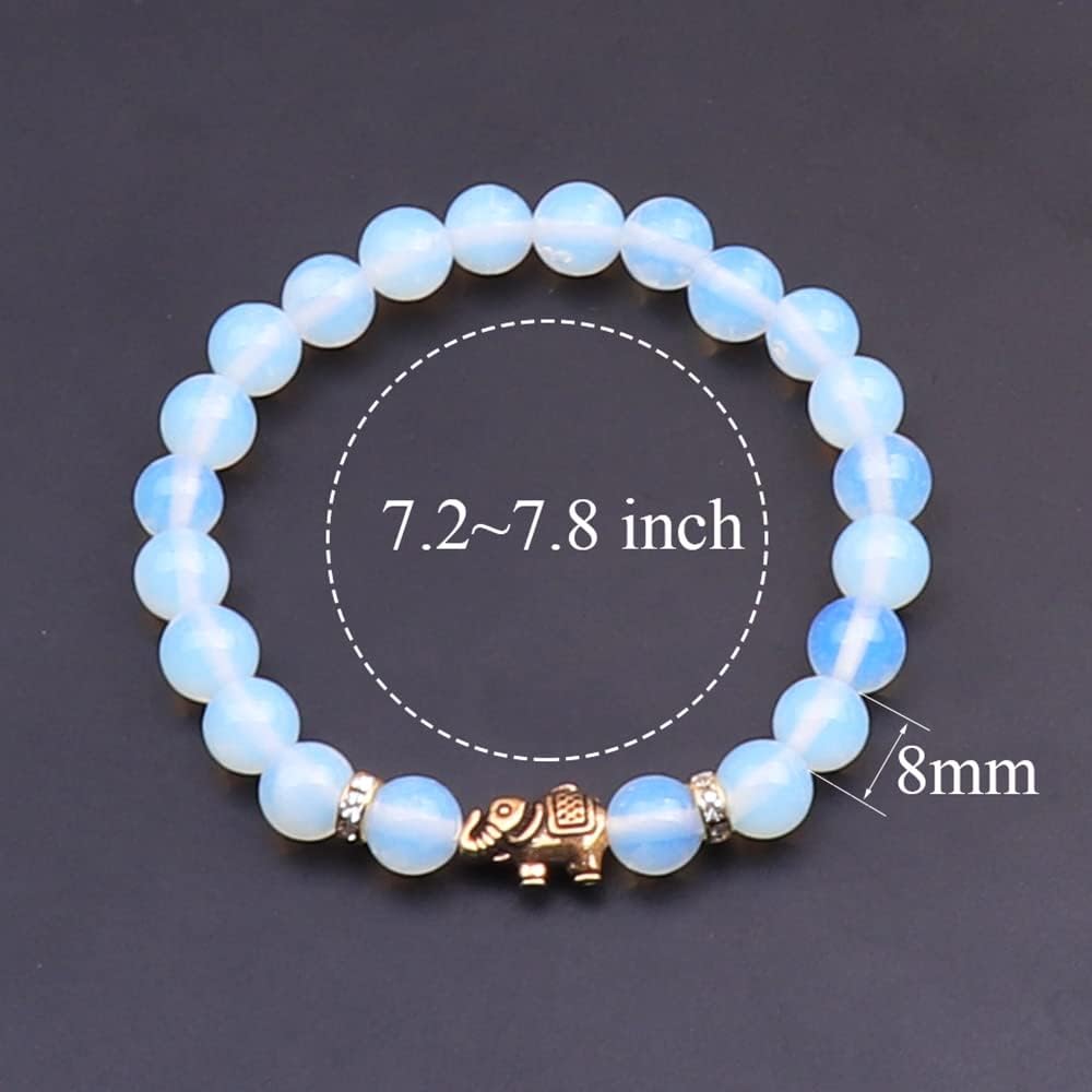 KSQS Lover Couple Bracelet Yoga Balancing Reiki Healing with Elephant for Christmas Thanksgiving