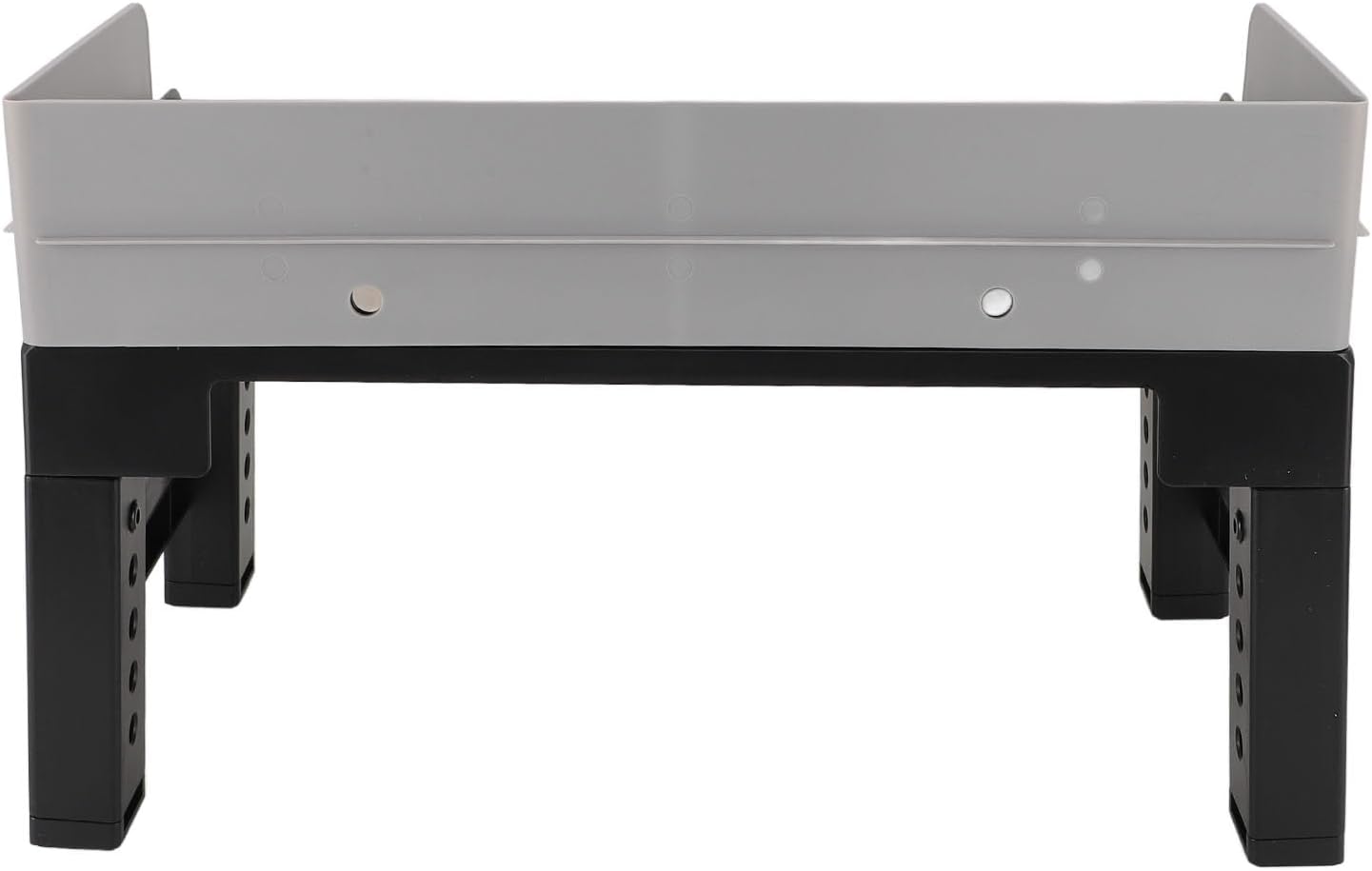 Adjustable Raised Dog Bowl Stand Elevated Dog Bowls Slip Dog Feeder for Medium and Large Dogs (Grey)