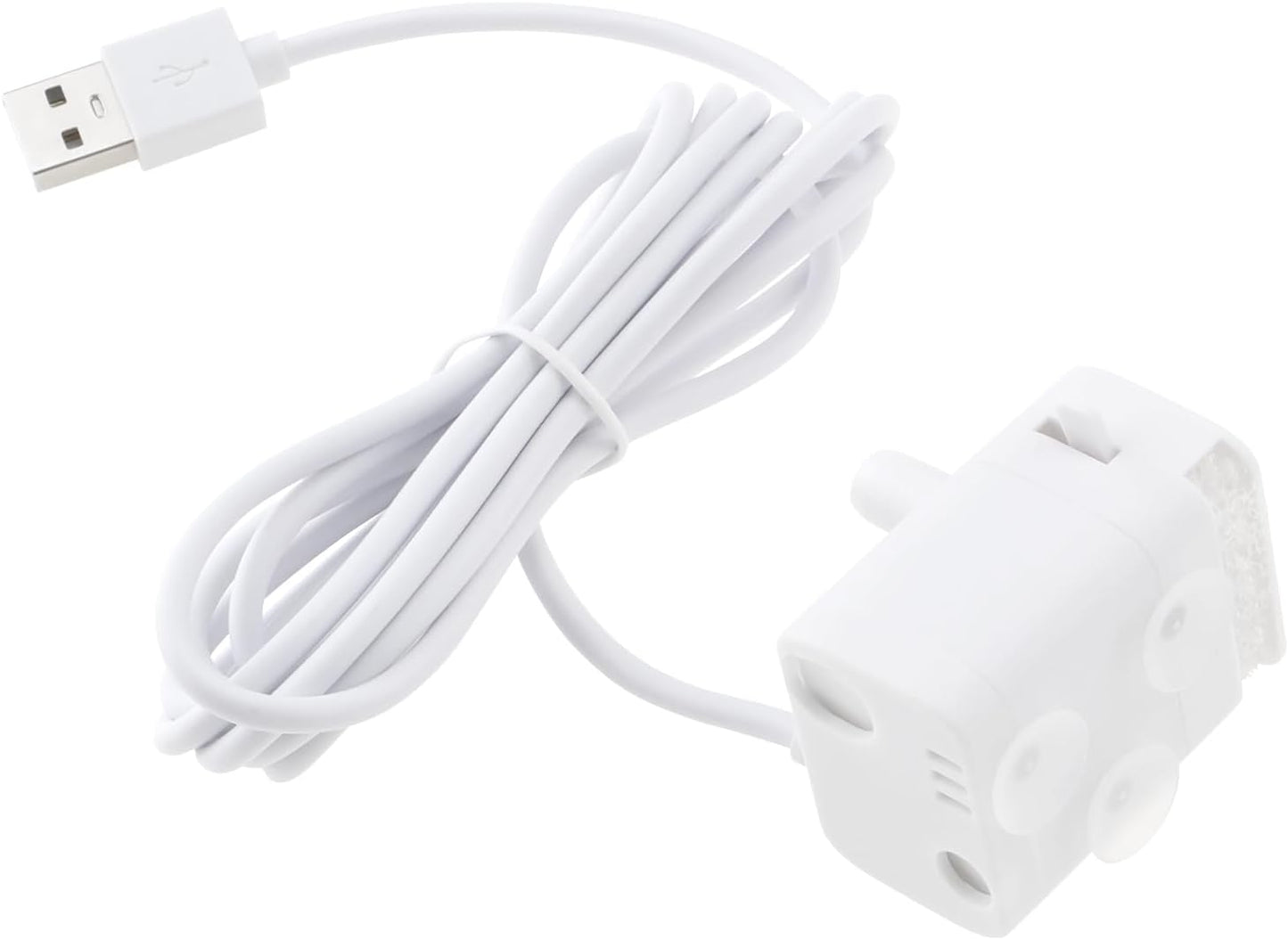 Cat Water Fountain Pump DC 5V Quiet Flow Speed Adjustable Water Volume with 6.5ft USB Power Cord for 61OZ/1.8L Dog Water Fountain Fish Tank Hydroponics