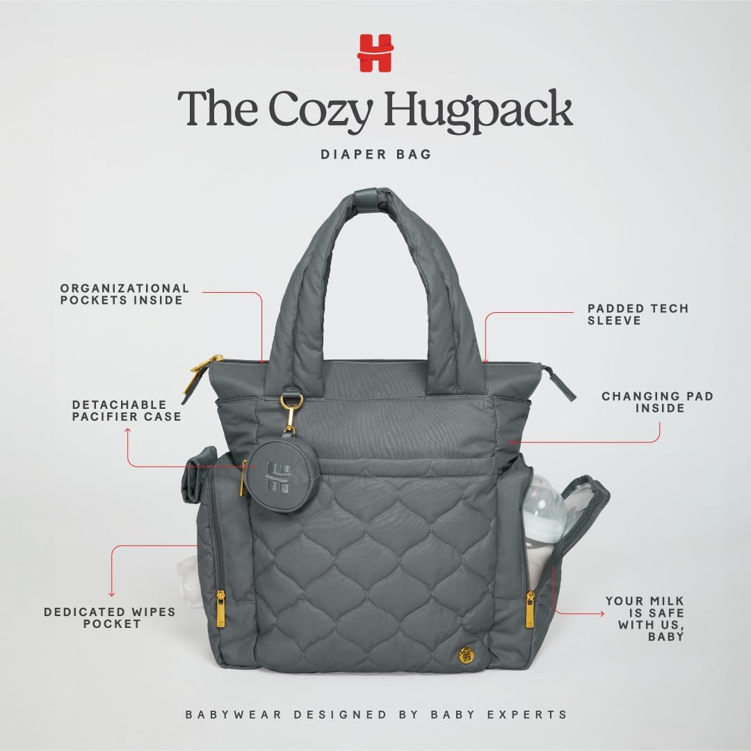 HUGGIES unisex-adult Cozy Hugpack Tote Diaper Bag