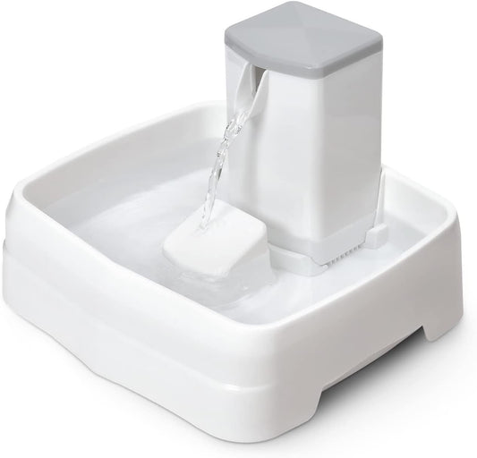 3.1L Medium Pet Water Fountain, Cat Water Fountains, Quiet Automatic Dog Water Drinking Dispenser with Flow Control for Dogs Cats,White