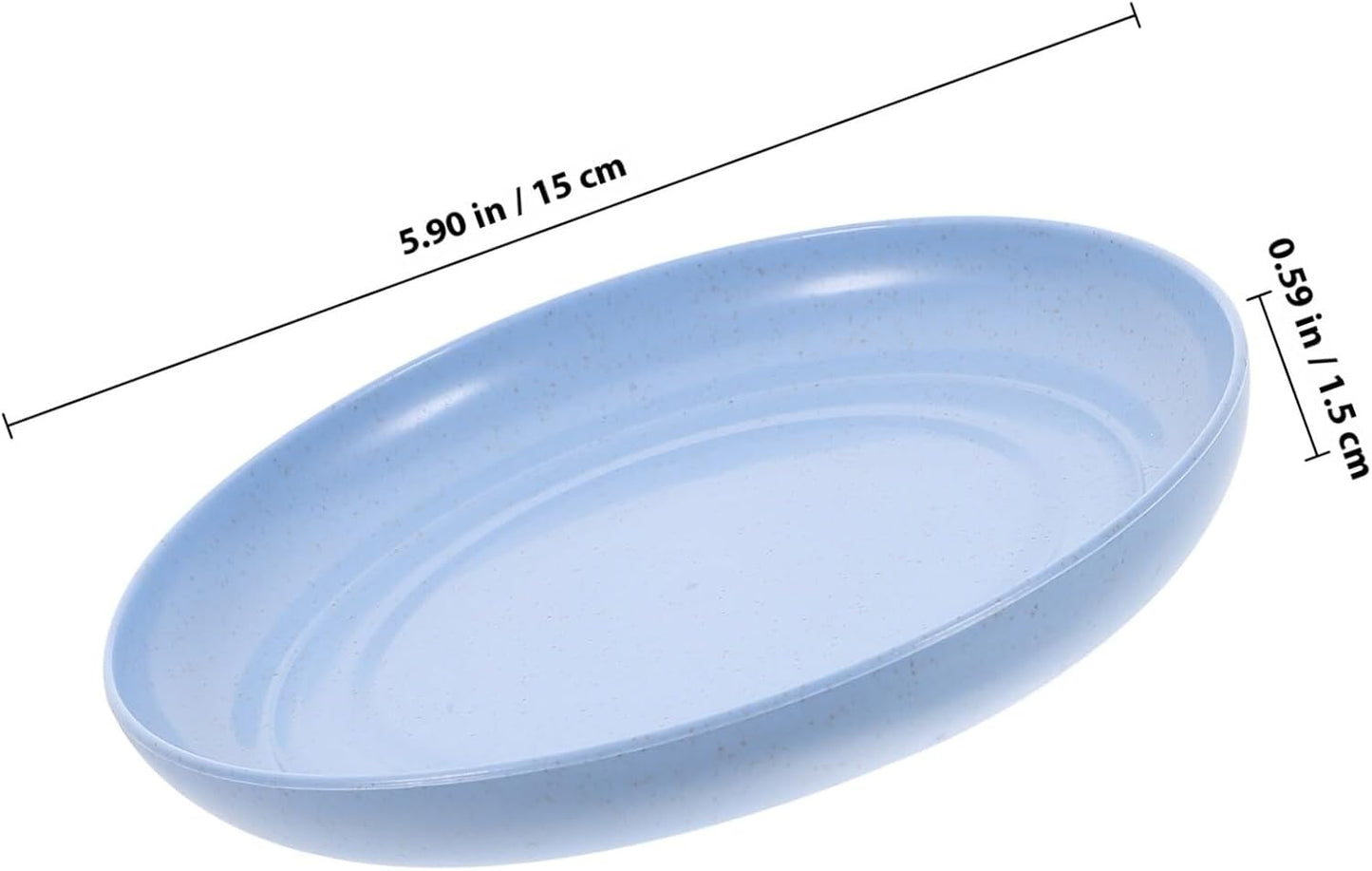 Milisten 6pcs Shallow Kitten Feeding Bowls Set Wide Cat Food Plates for Indoor Cats Sturdy Plastic Pet Bowls for Kittens and Short-Legged Multi-Color (Beige, Pink, Blue)