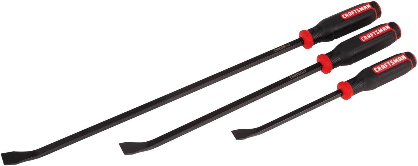CRAFTSMAN Utility Pry Bar Set, 3 Piece, Includes 12”, 18” & 24” (CMMT98347)