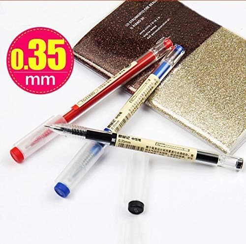 BEMLP Gel Ink Pen Extra fine point pens Ballpoint pen Liquid Ink Rollerball Pens 0.35mm Premium Quick Drying Pen for Japanese Office School Stationery Supply 12 Packs (4 Black 4 Blue 4 Red)