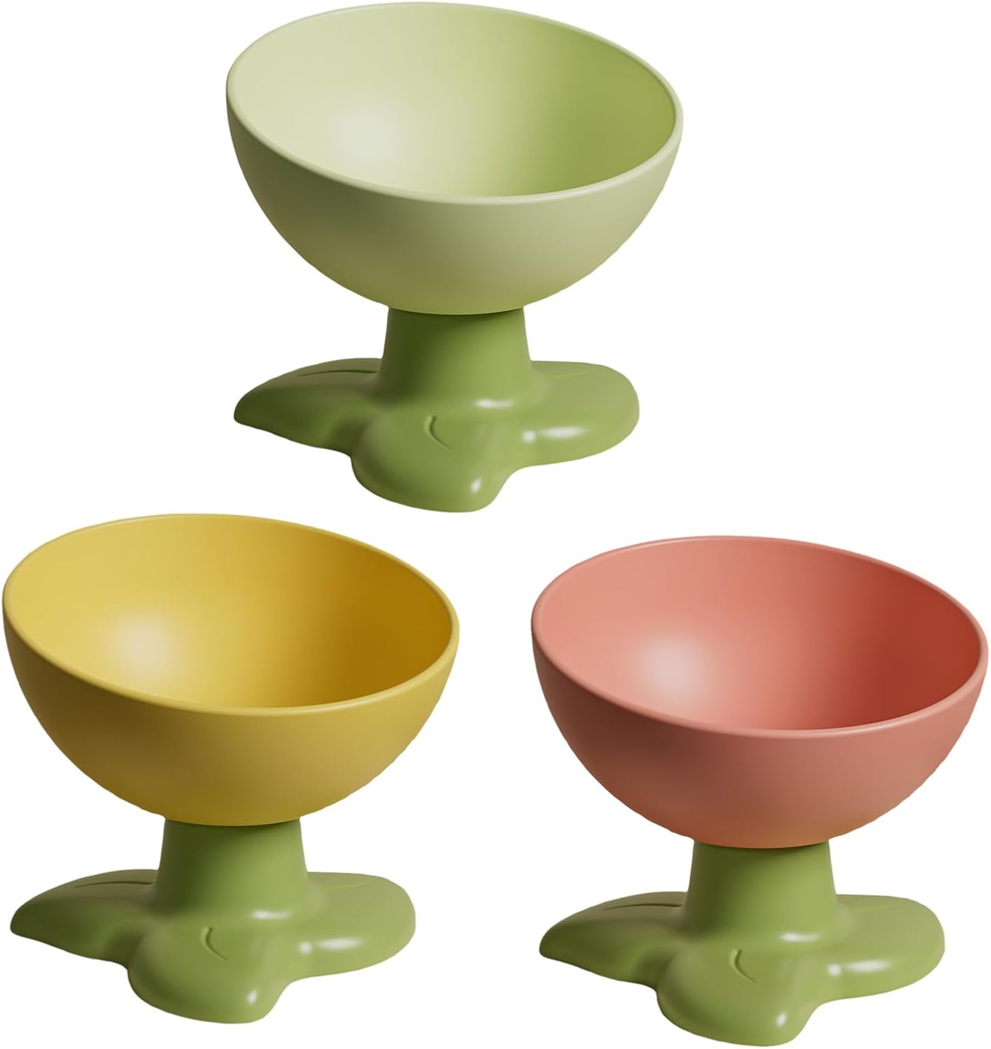 Pet Cartoon Flower Shape Bowl Enrichment Stand Art Promotes Safe Feeding Cartoon Flower Speed Elevated Bowl Food Water for Pet