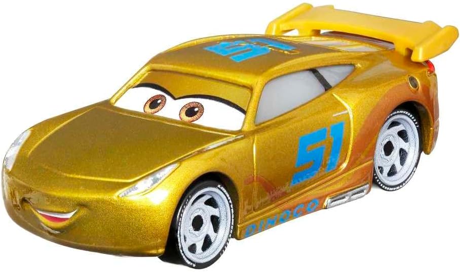 Disney Cars On The Road Diecast Metallic Dinoco Racing Center Cruz Ramirez