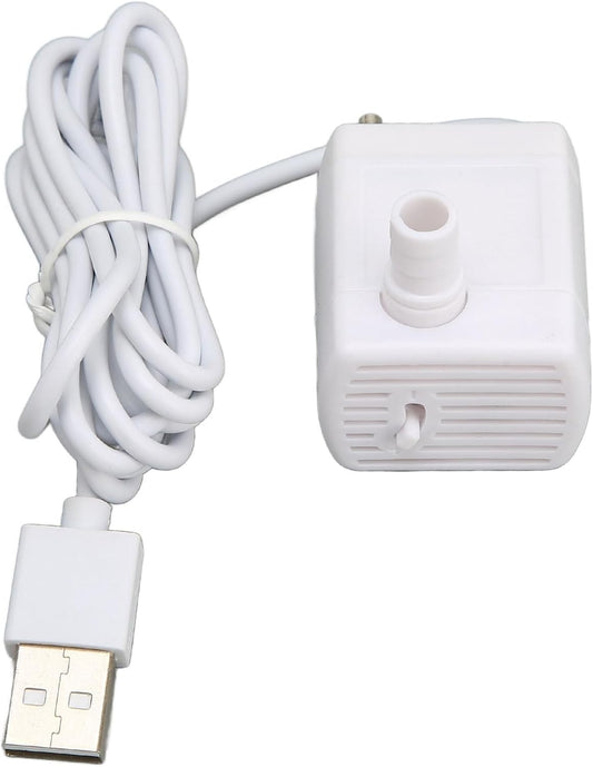 Cat Water Fountain Pump, Pet Water Fountain Pump Replacement Pump Quiet Prevent Dry Burning USB Powered DC Brushless Motor Mini Cat Water Dispenser Pump