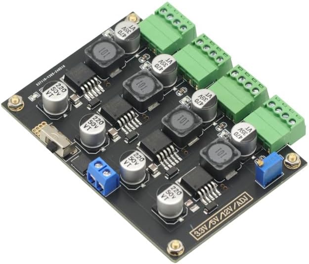 LM2596 Multi Channel Switching Power Supply 3.3V/5V/12V/ADJ Adjustable Voltage Output Power Supply Module