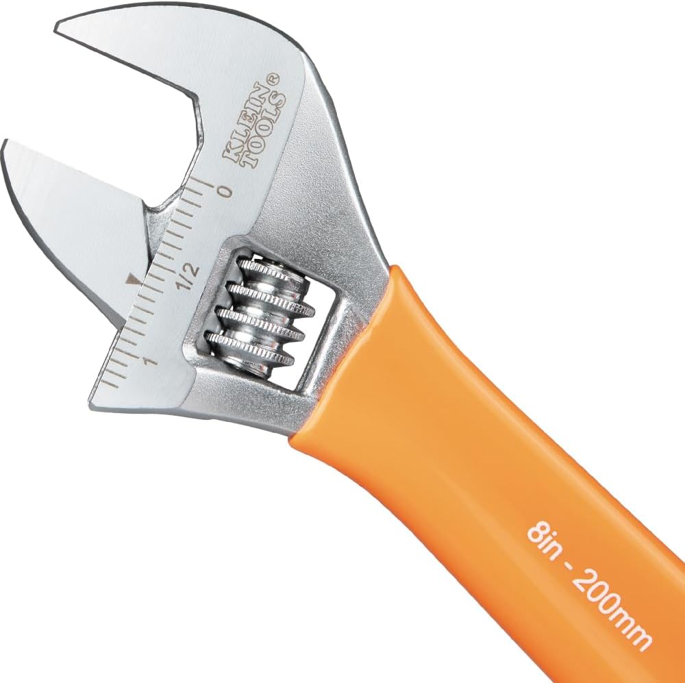 Klein Tools D5073 Adjustable Wrench Set, Extra Capacity, 6-Inch, 8-Inch, 10-Inch, Forged Alloy Steel, Metric and SAE, 3-Piece