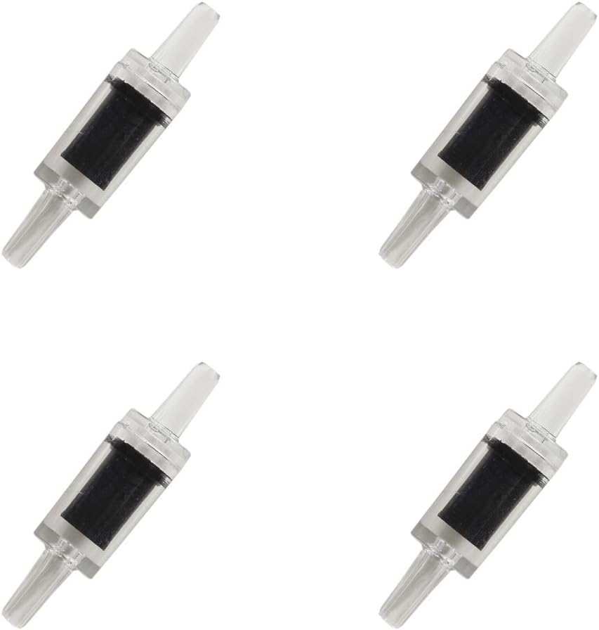 JIH Aquarium 50 Feet Standard 3/16" Black Flexible Airline Tubing with Black Plastic Connectors for Fish Tank,Terrariums, and Hydroponics