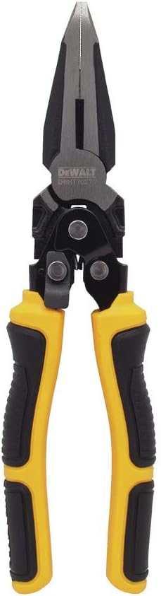 DEWALT DWHT70277 Compound Action Long Nose Pliers 9 Inch , Black