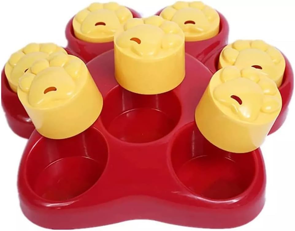 Pet Puzzle Toy IQ Treat Bowl, 2in1 Puppy Toys and Slow Food Bowl, Pet Intelligence Toys (Color : A, Size : 255cm)