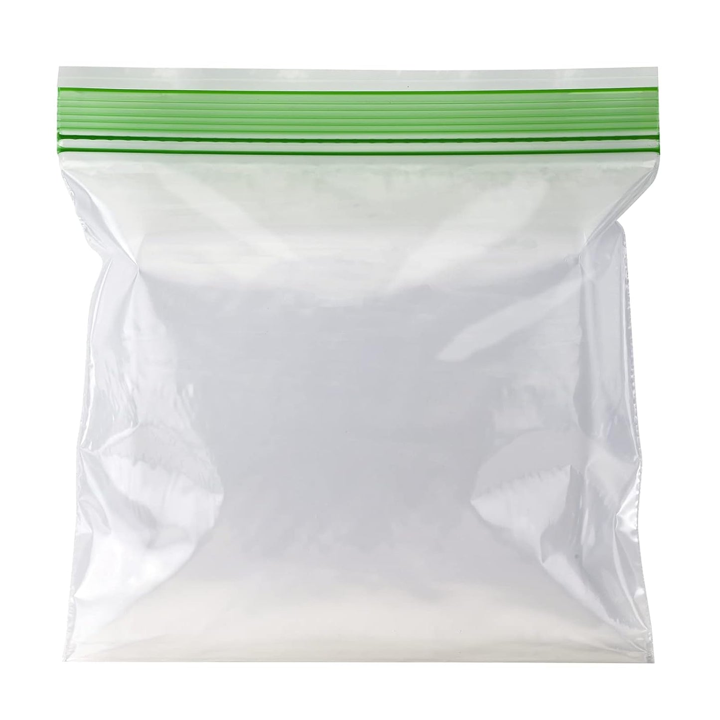 Amazon Basics Reclosable Double Zipper Sandwich Storage Bags for Food Storage, BPA Free, 100 Count