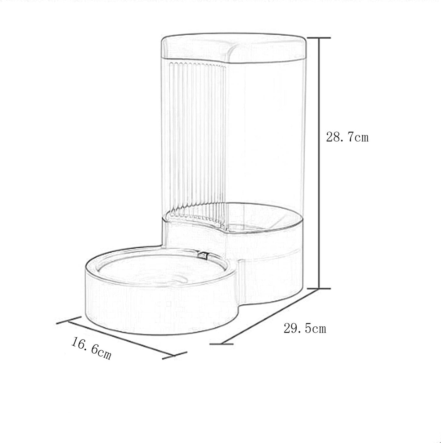 Pet Automatic Feeder and Water Dispensers Set, Automatic Pet Dog Cat Water Fountain Dispenser Puppy Drinker Feeder No Spill Water Dispenser and Feeder cat Fountain