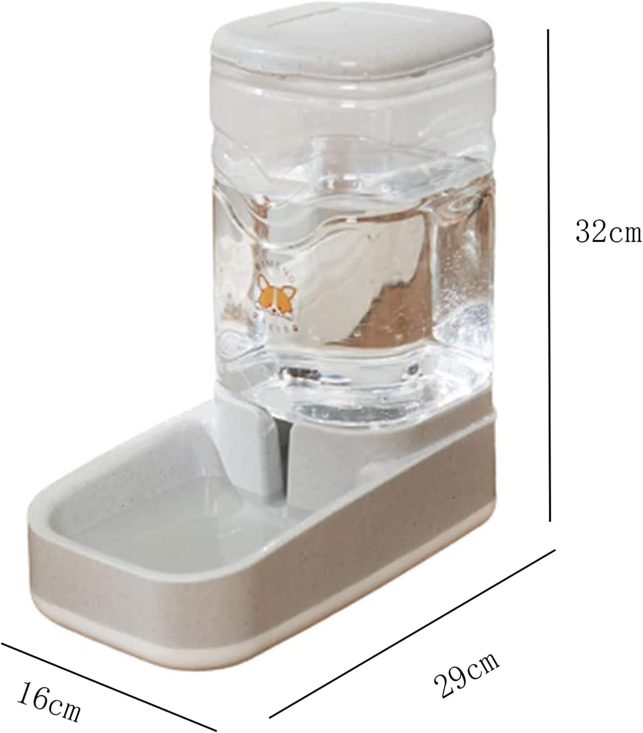Automatic Water Dispenser Food Feeding Bucket Dog Bowl Unplugged Auto Drinking Fountain Pet Cat Big Capacity 3.8L Water Feeder Pet water dispenser