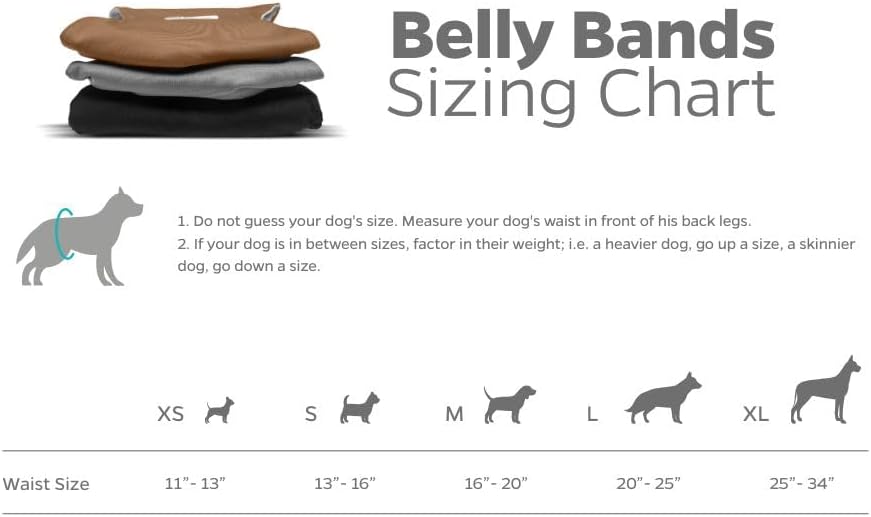 Pet Parents® Washable Belly Bands for Male Dogs (3pack) + Extendrs® of Durable Dog Diapers Male, Premium Male Dog Diapers & Dog Wraps (Small, Natural)