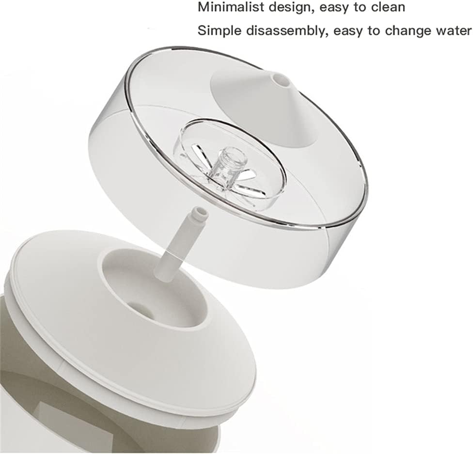 Automatic Cats Water Bowl Fountain for Pets Dog Water Dispenser Large Drinking Bowl Cats Drink (Color : Blue) (White)